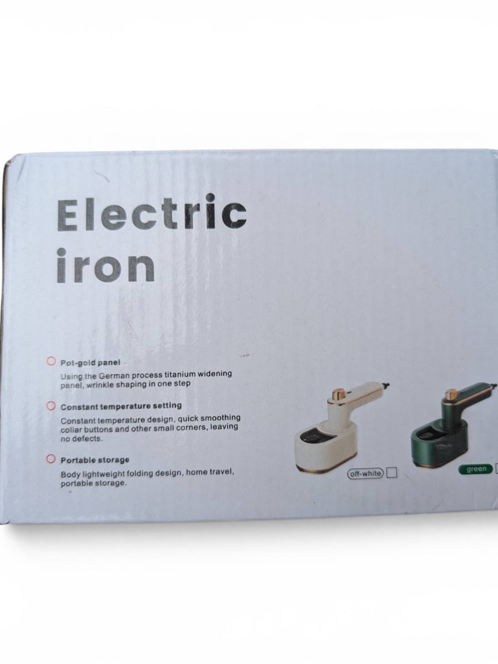 Electric Handheld Steamer Iron in Green